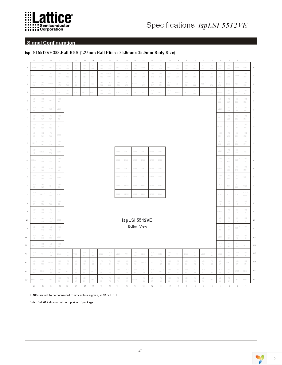 ISPLSI 5512VE-100LF256 Page 24